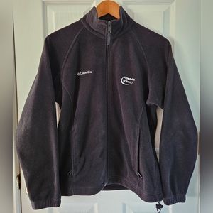 Columbia Women's  Friends of Coal Fleece Jacket Black Zip Up Pockets Size S